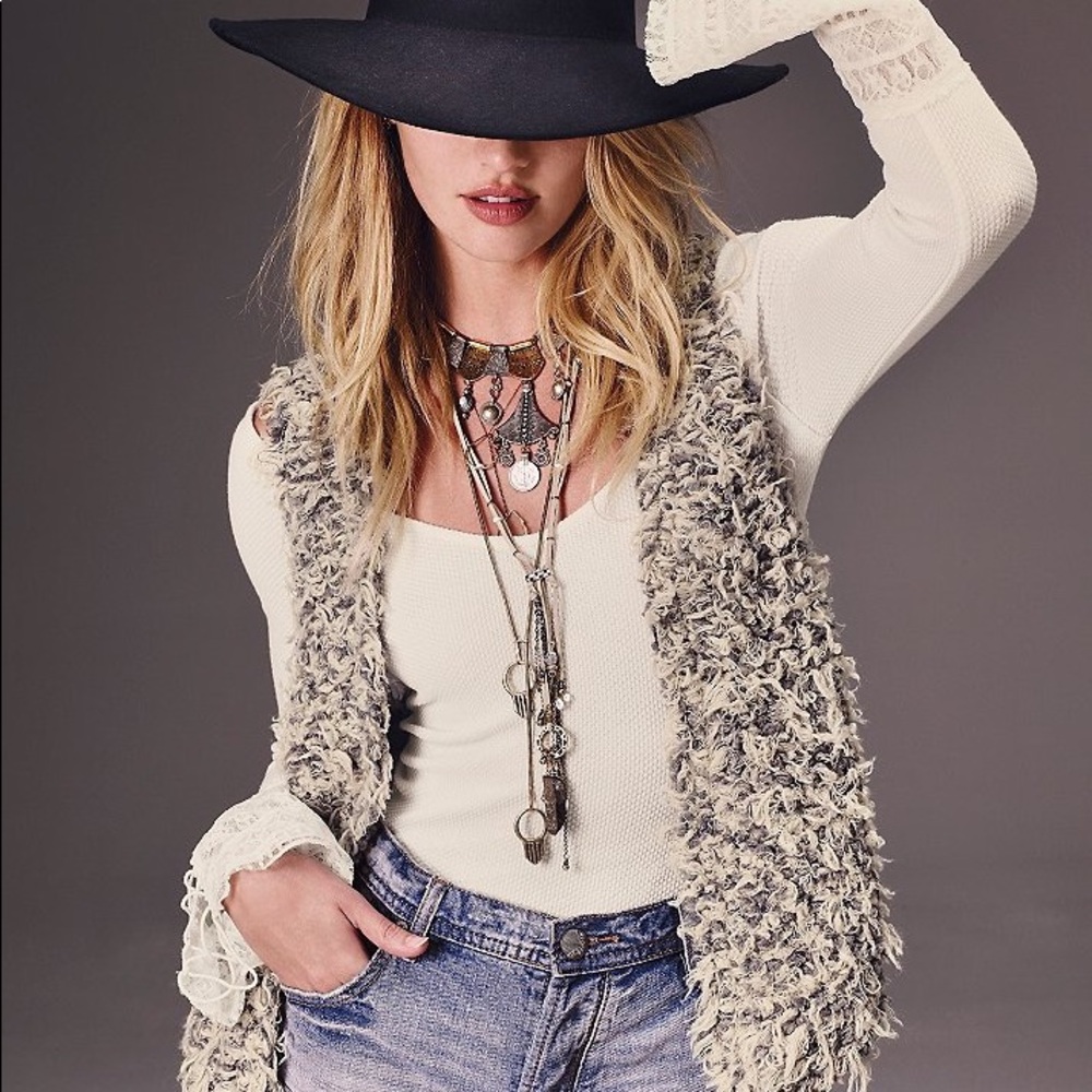 Free People Fuzzy Vest
